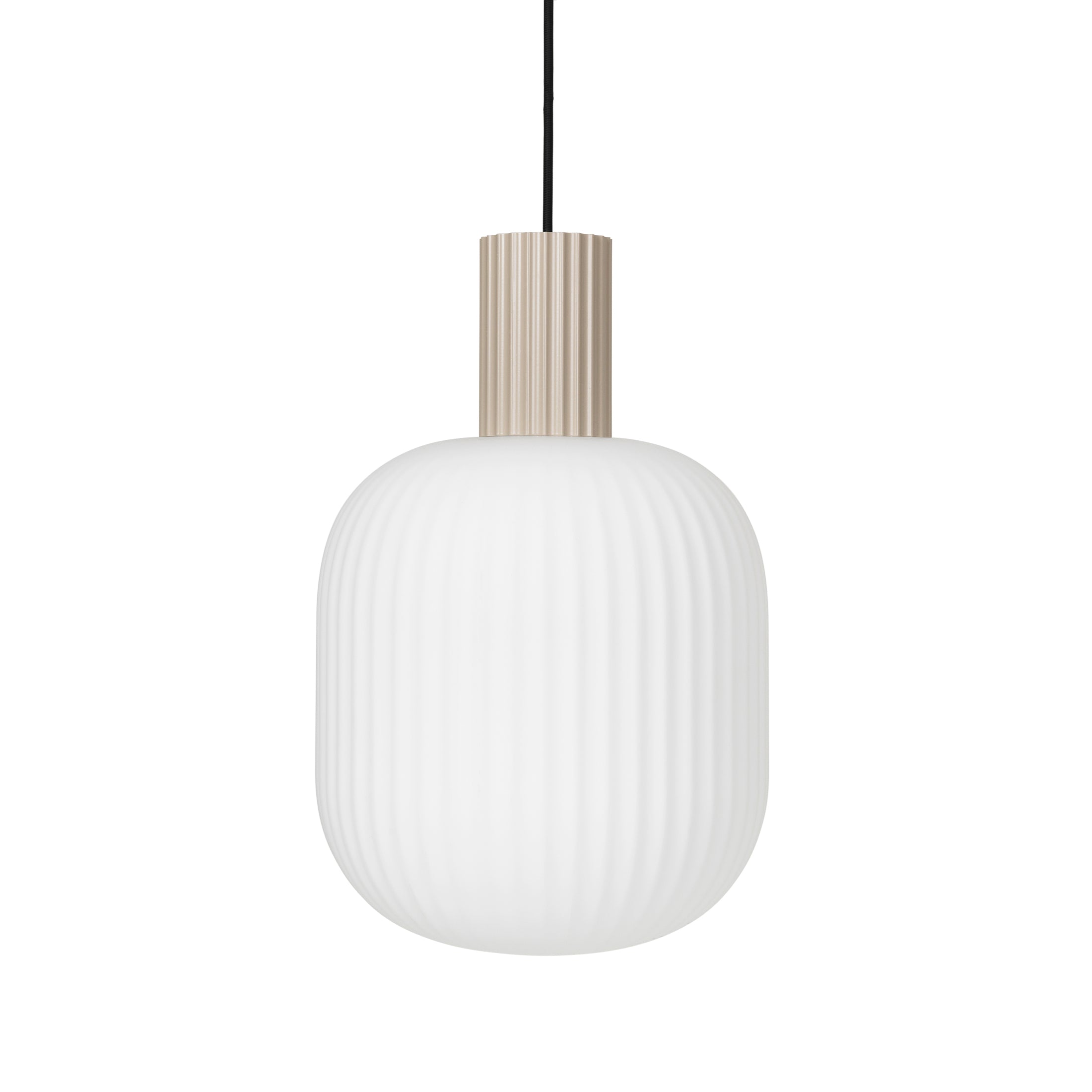 Broste Copenhagenl Lighting Lolly Ceiling Lamp Wide Sand/White