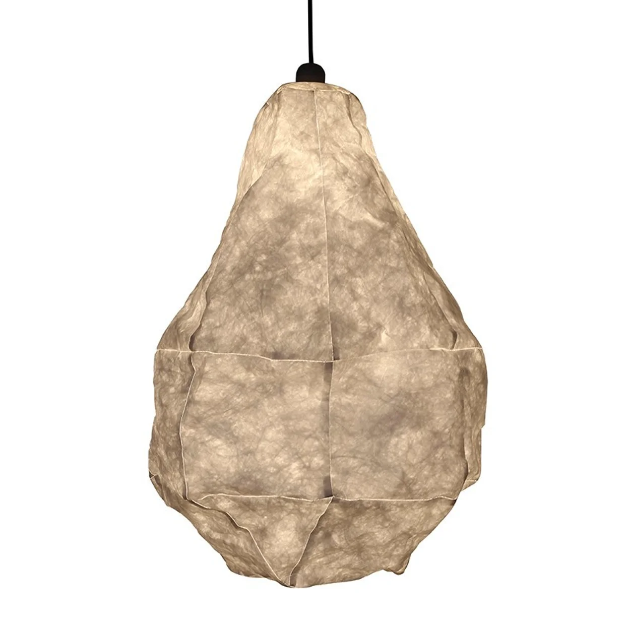 Large Teardrop Parchment Hanging Light