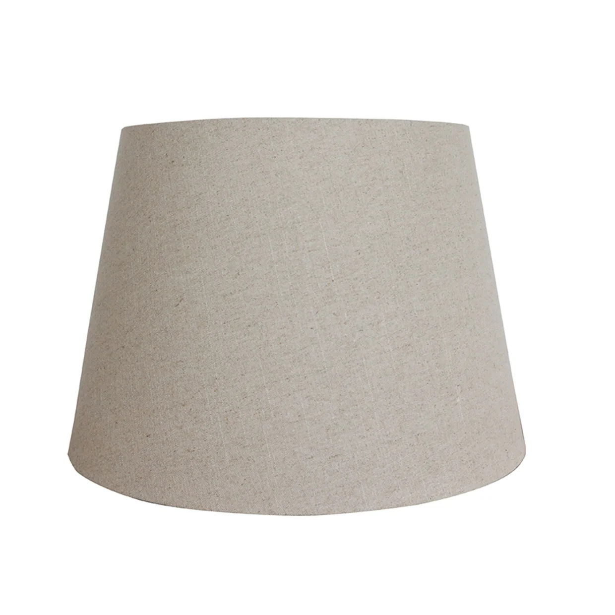 Raw Linen Tall Drum Lampshade