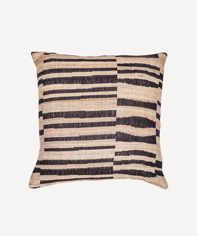 Stripes Wool Silk Cushion Cover